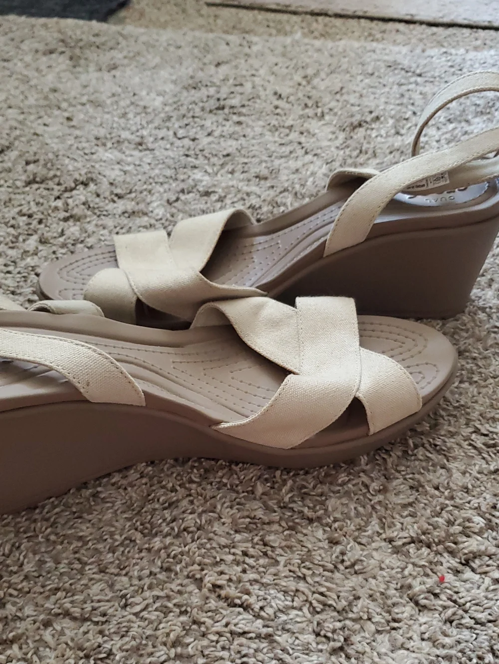 Wedge Sandals with Ankle Strap - Picture 2 of 8